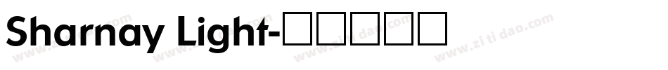 Sharnay Light字体转换